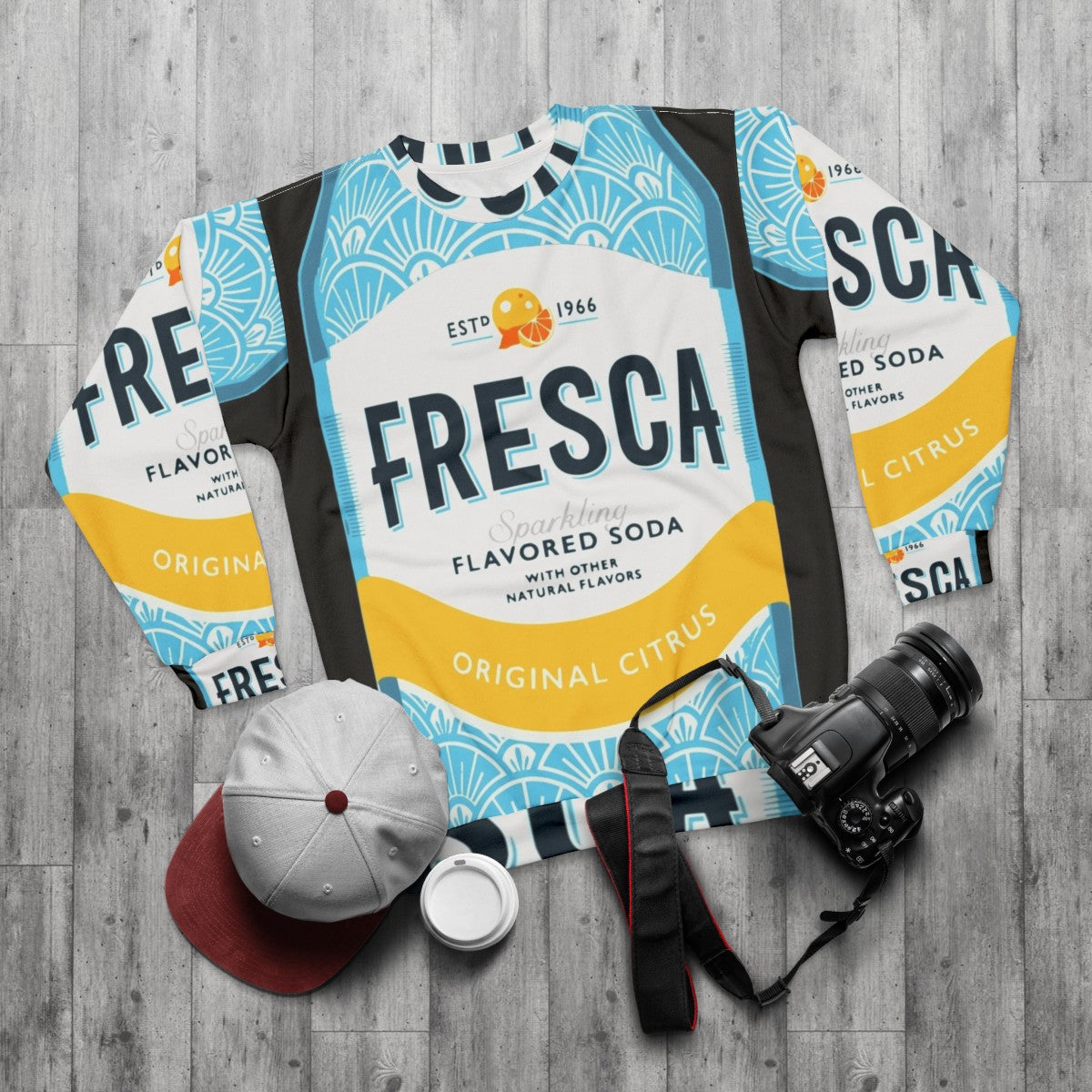 Fresca Can Graphic Sweatshirt - flat lay