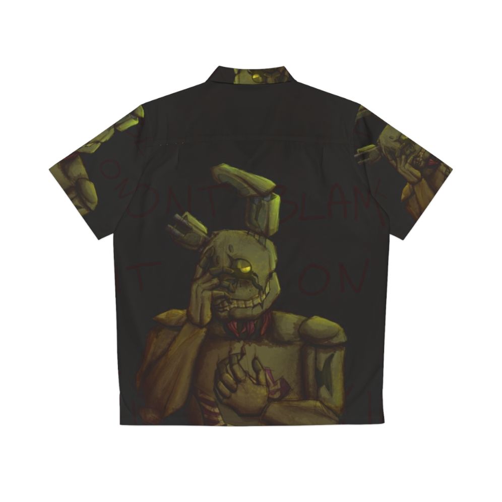 Don T Blame It On The Kids Hawaiian Shirt featuring Spring Bonnie from Five Nights at Freddy's - Back