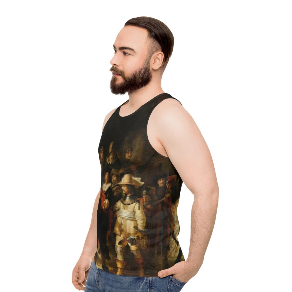 Rembrandt's The Night Watch Nachtwacht Unisex Tank Top - men side