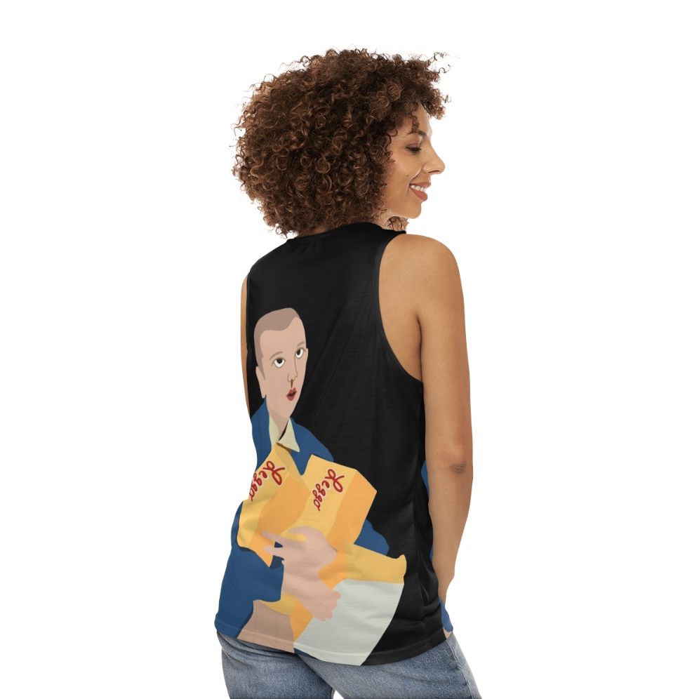 Stranger Things Eleven Fan Art Unisex Tank Top - women back