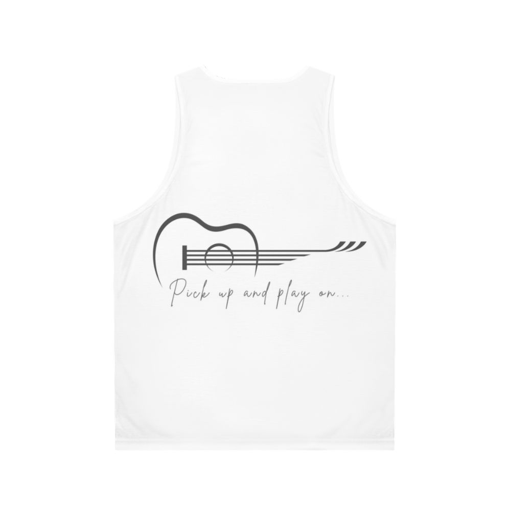 Unisex tank top for music lovers and guitar players - Back