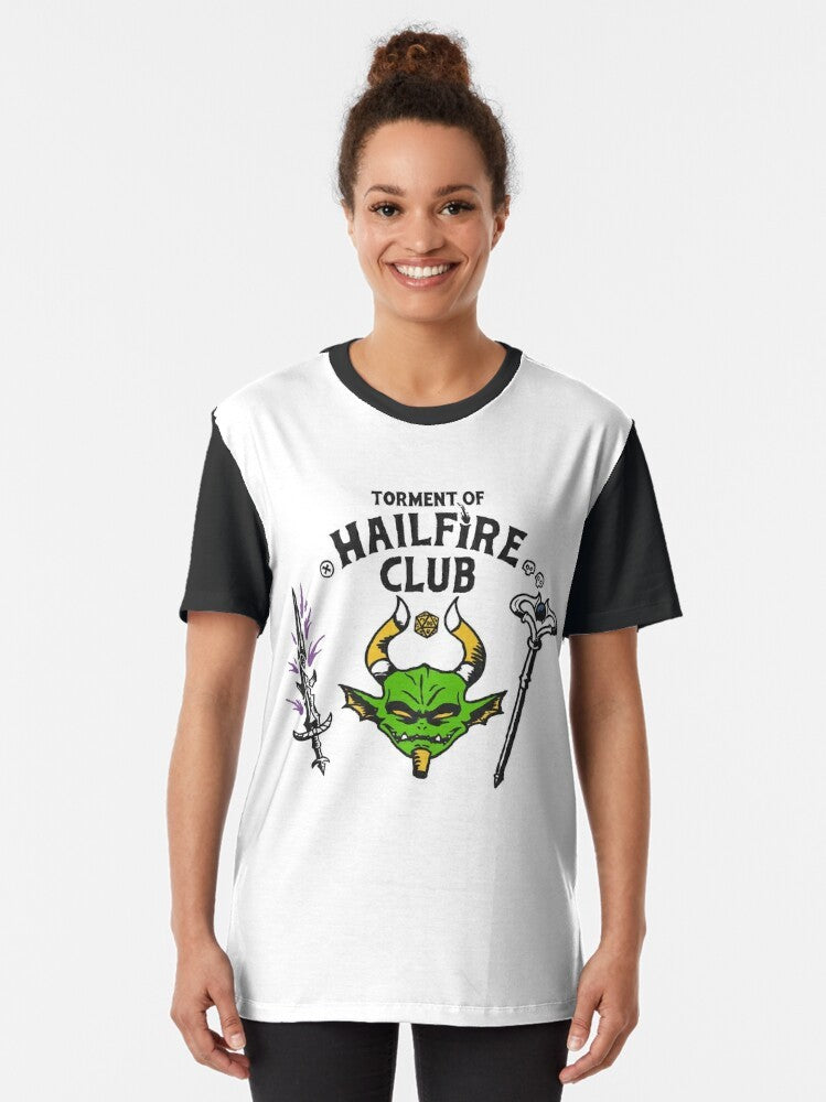 Torment of Hailfire Magic the Gathering Grixis Nicol Bolas graphic t-shirt - Women