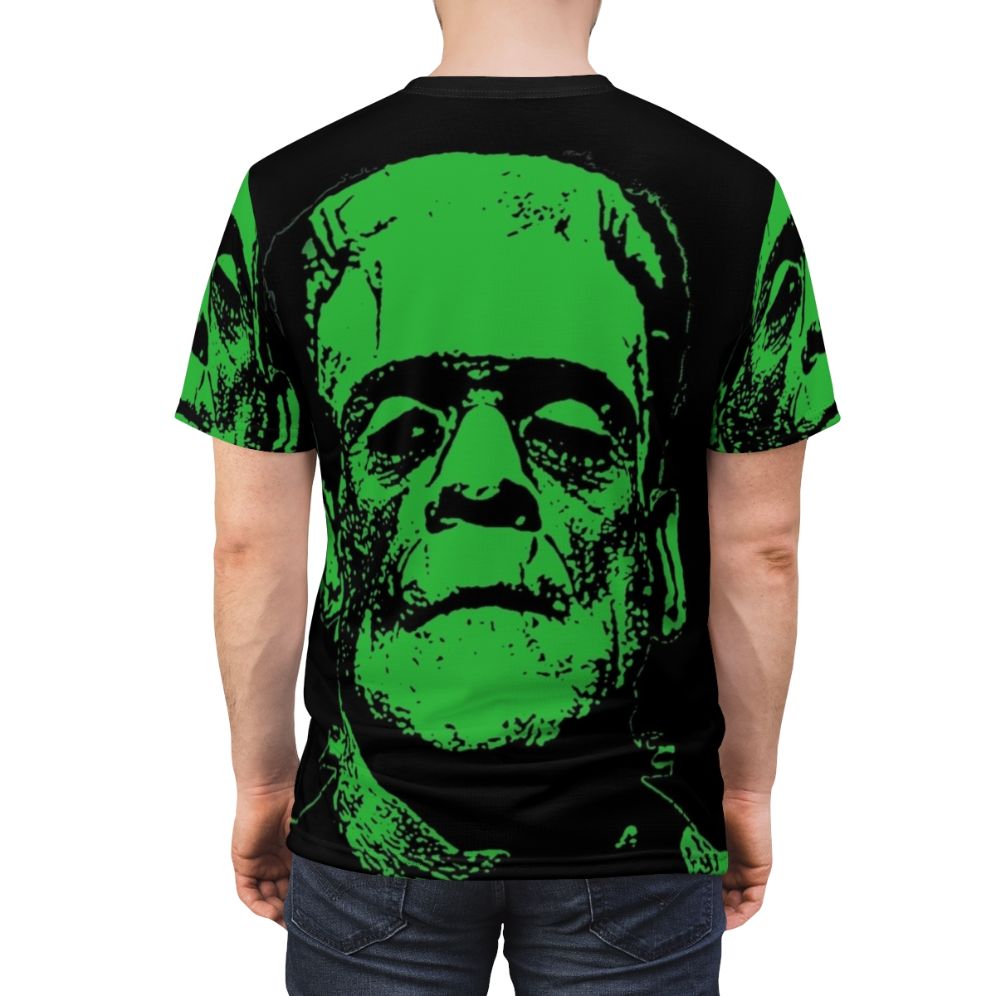 Graphic t-shirt featuring a vintage Frankenstein monster design - men back