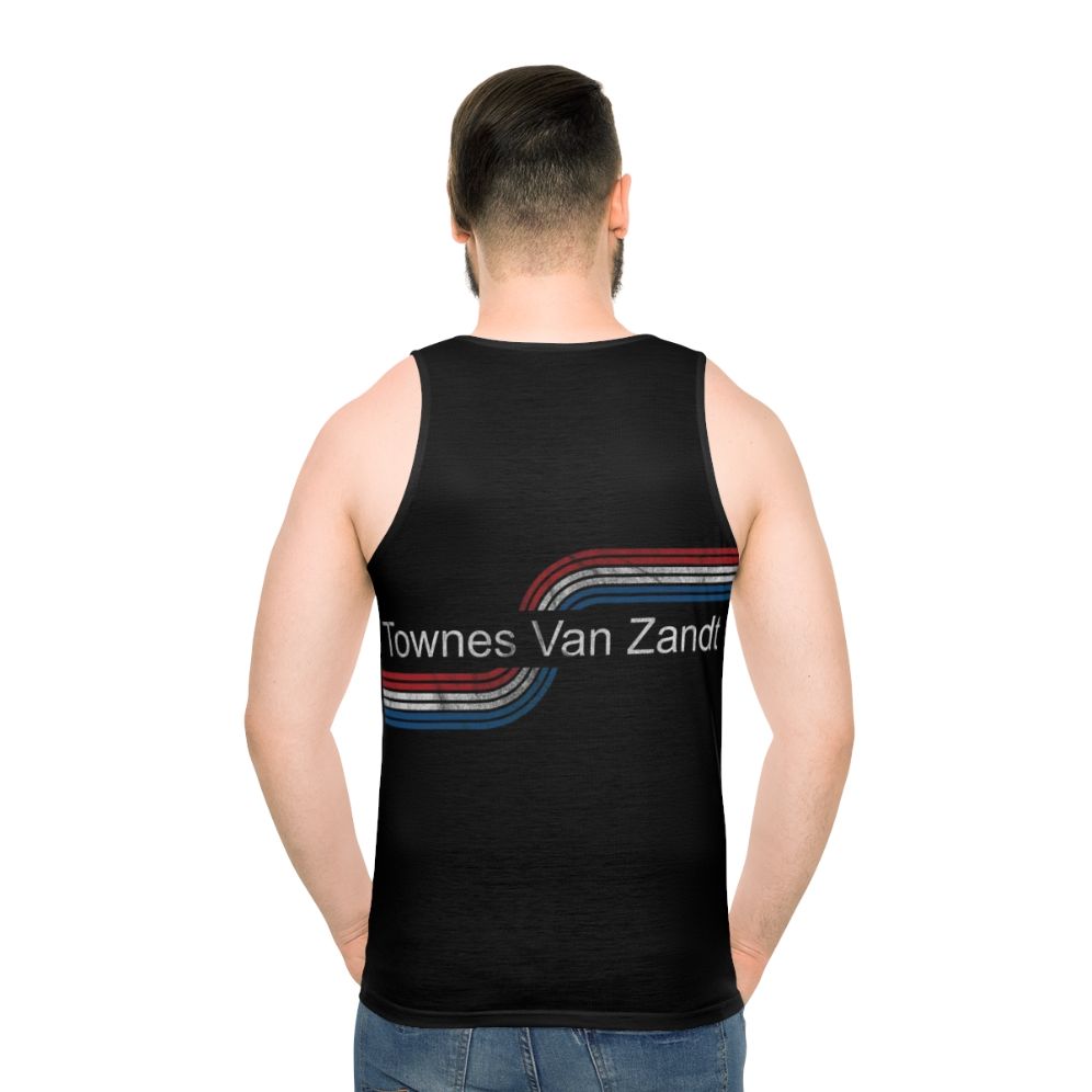 Vintage Townes Van Zandt Biker Tank Top - men back