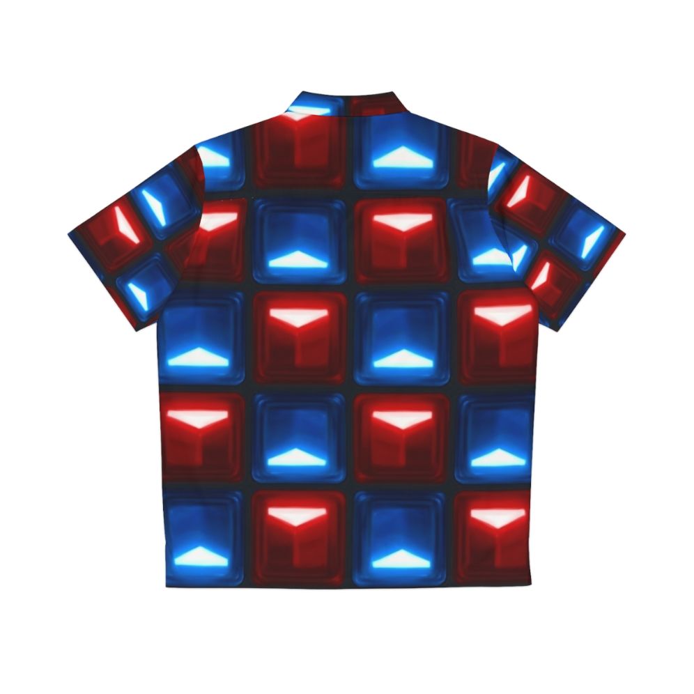 Beat Saber V2 Block Pattern Hawaiian Shirt - Back