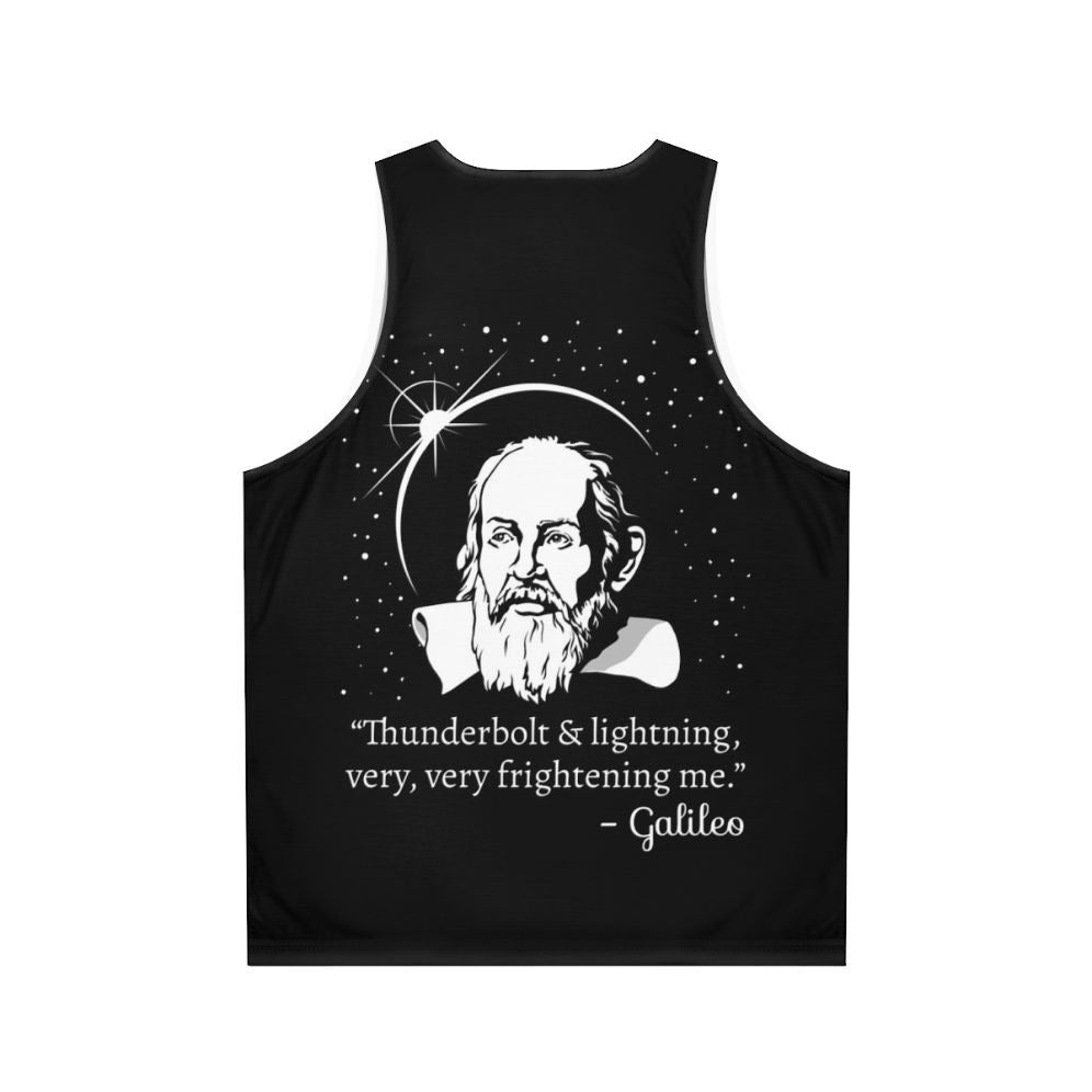 Retro Galileo Graphic Unisex Tank Top - Back