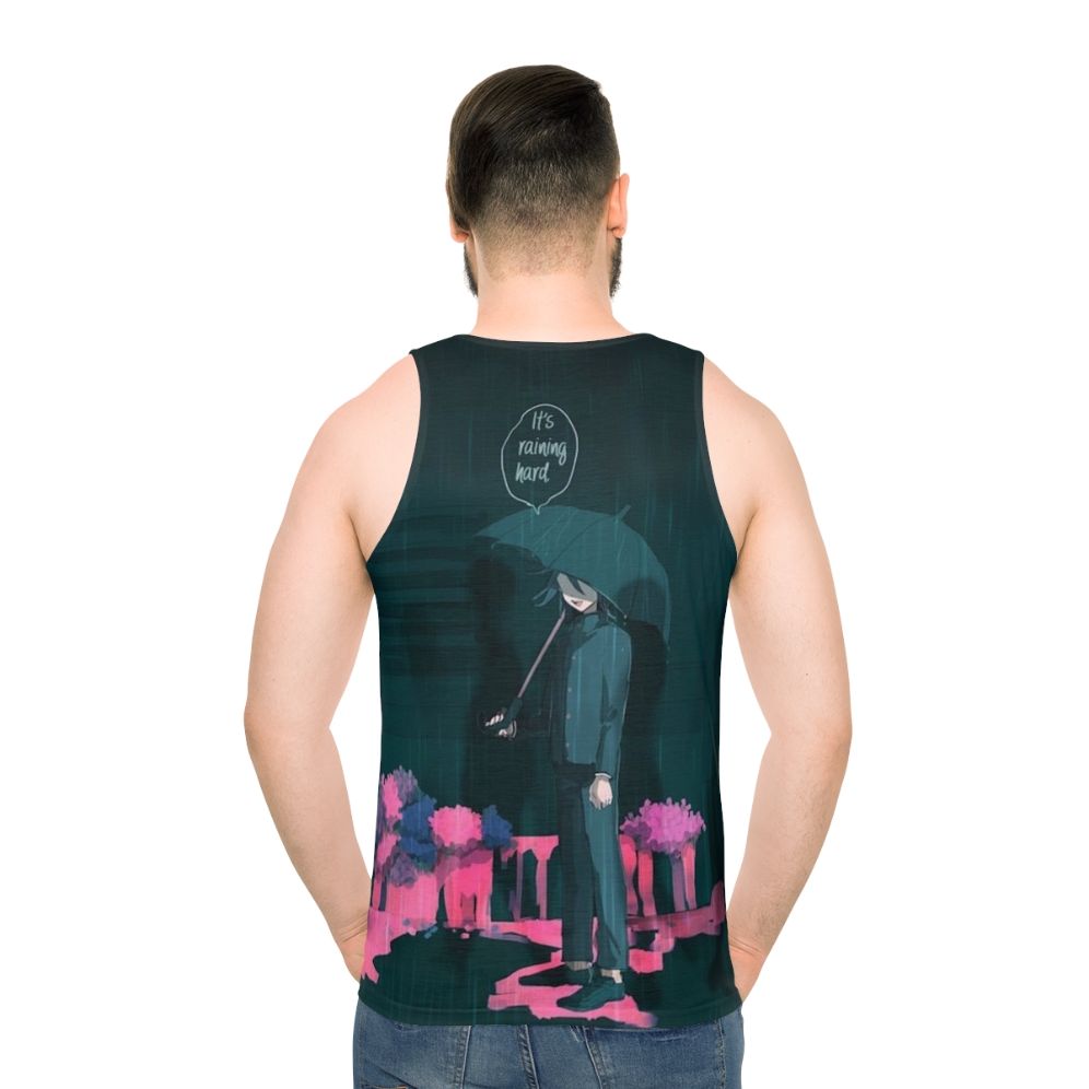 Sad Boy Kokichi Ouma Anime Tank Top - men back