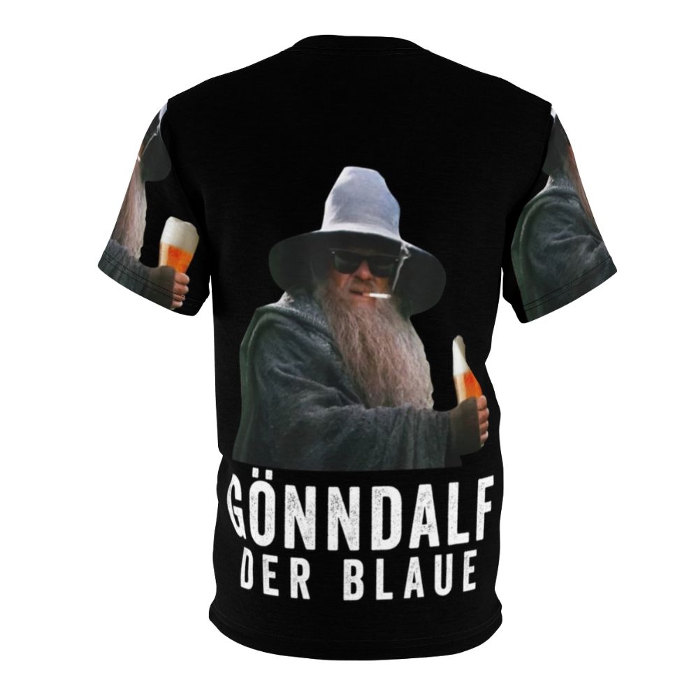 Wizard-inspired t-shirt with a beer drinker design - Back