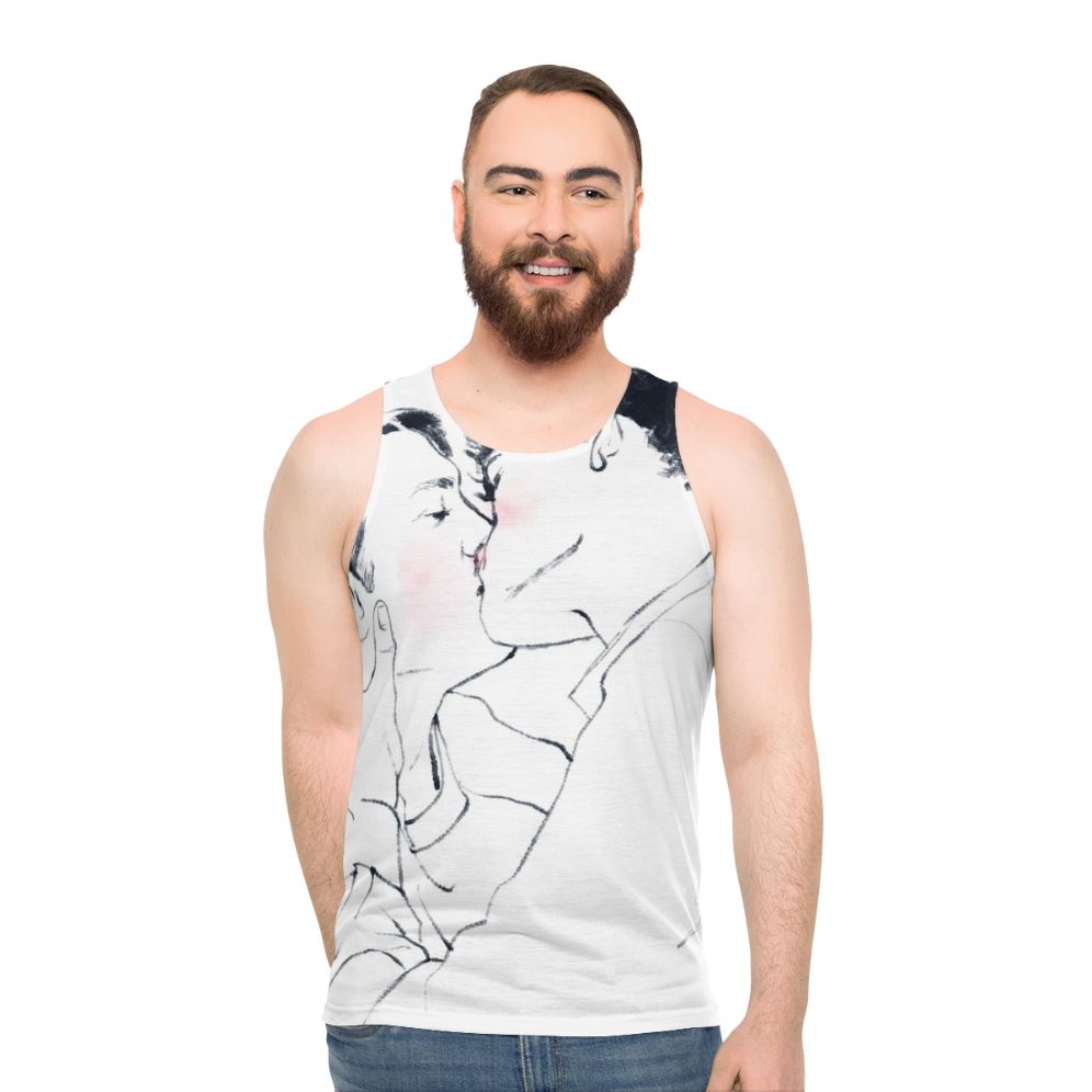 Heartstopper inspired unisex tank top - men