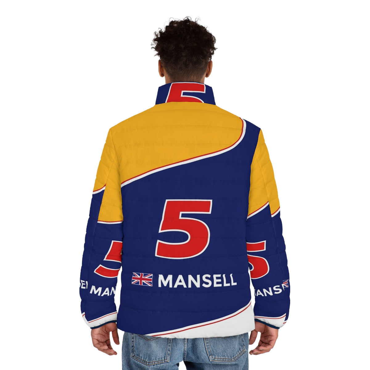 Nigel Mansell's iconic F1 1992 puffer jacket - men back