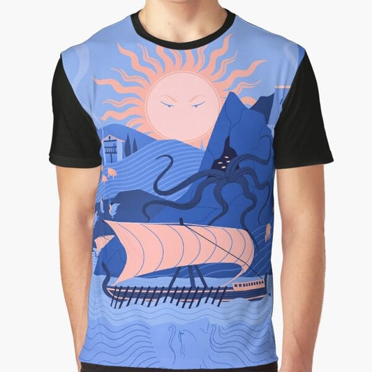 Odyssey Graphic T-Shirt featuring the iconic characters and scenes from Homer's epic poem