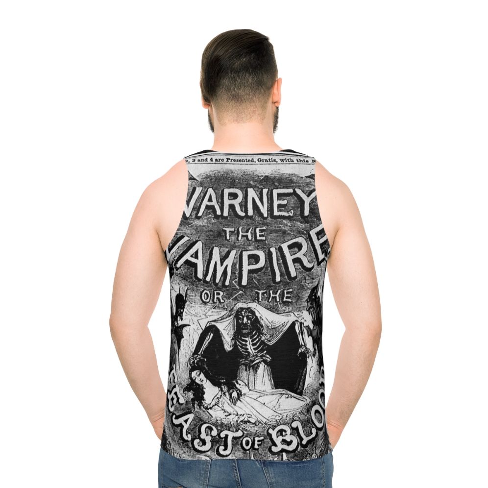 Varney The Vampire gothic unisex tank top - men back