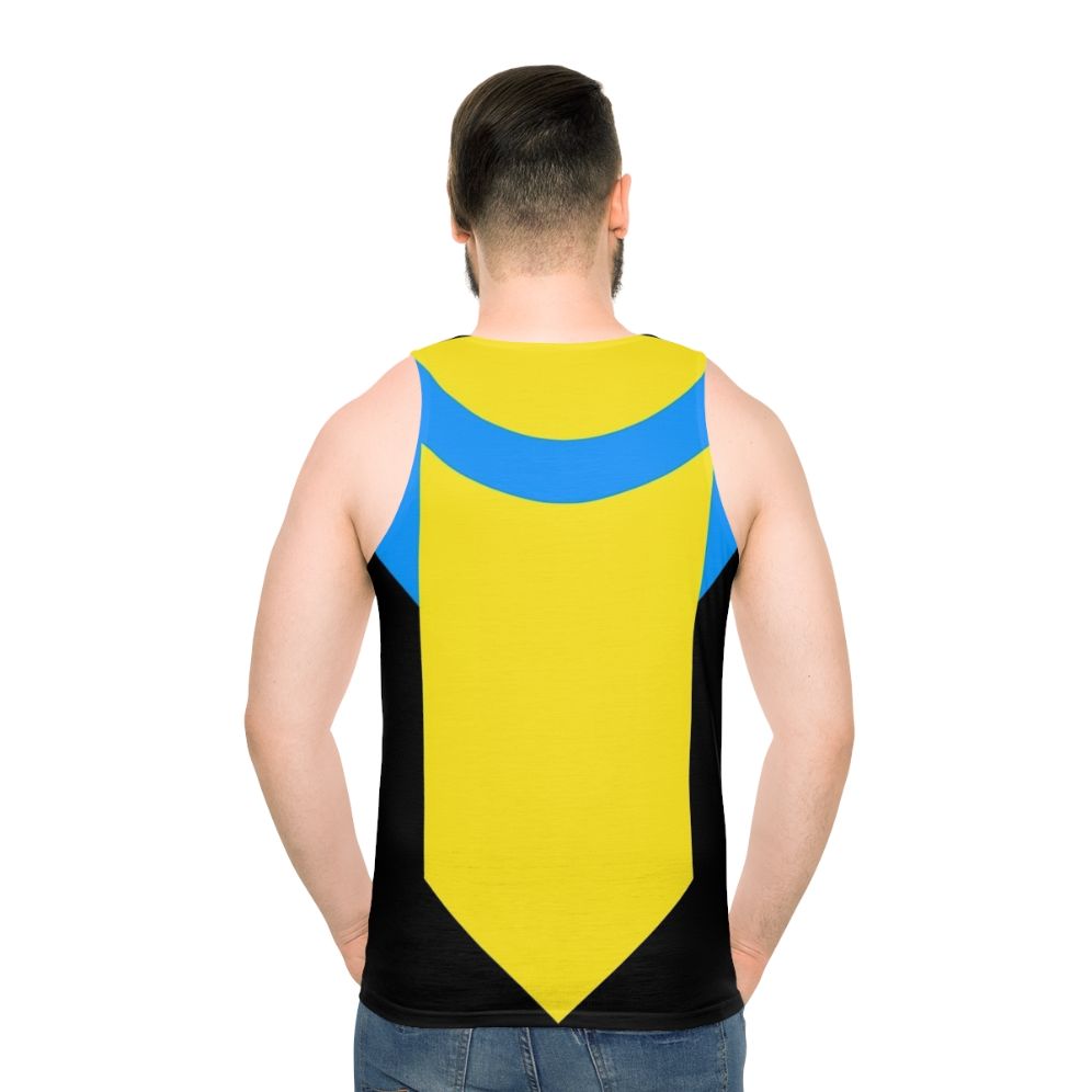 Invincible superhero unisex tank top - men back