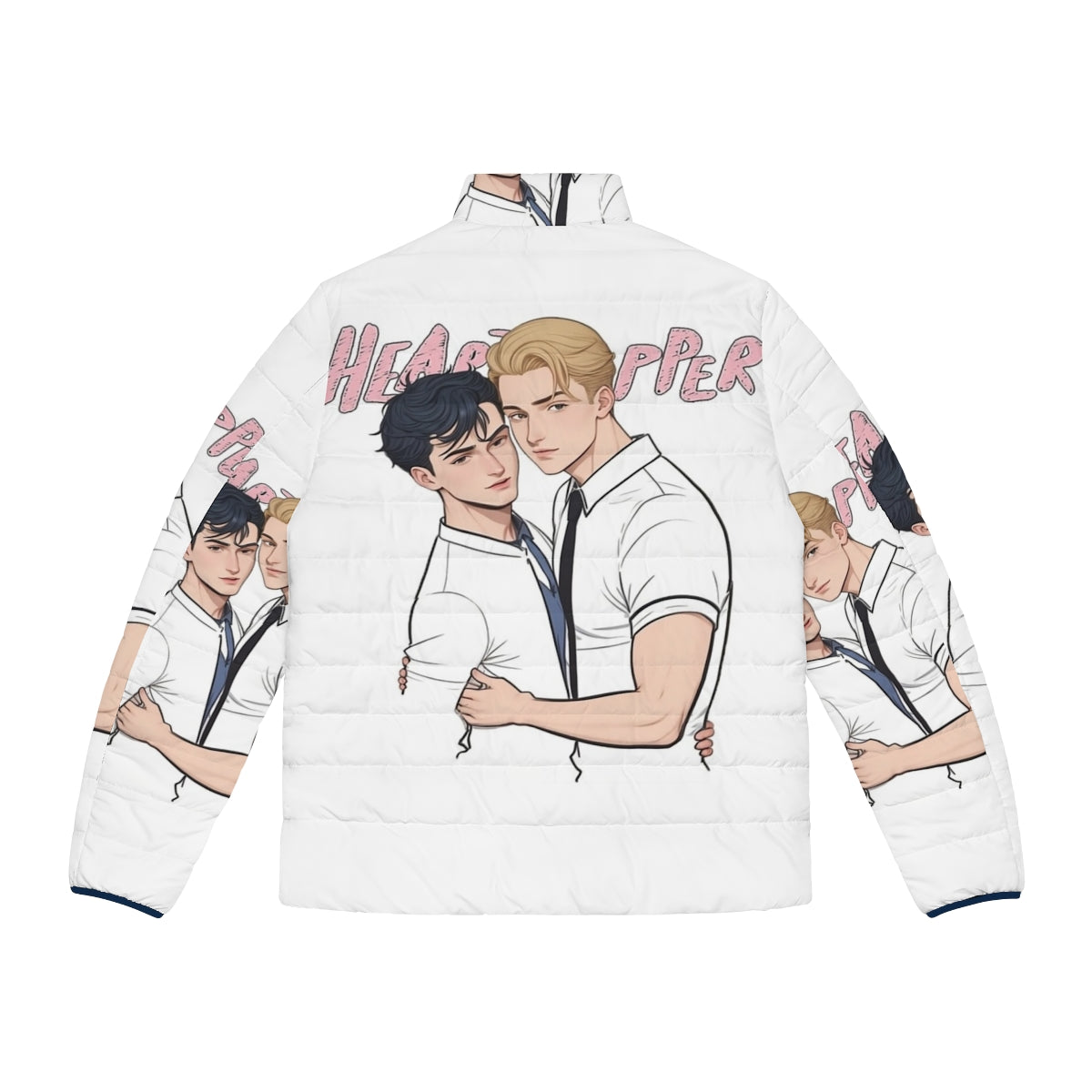 Heartstopper Nick and Charlie Puffer Jacket for Netflix Season 2 - Back