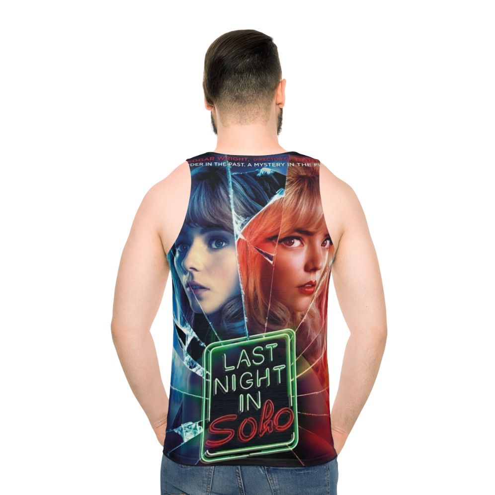 Last Night in Soho Unisex Horror Thriller Tank Top - men back