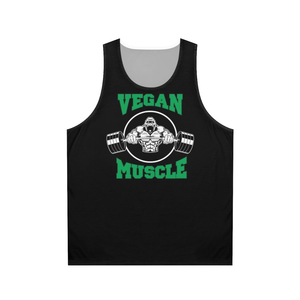 Vegan muscle gym unisex tank top