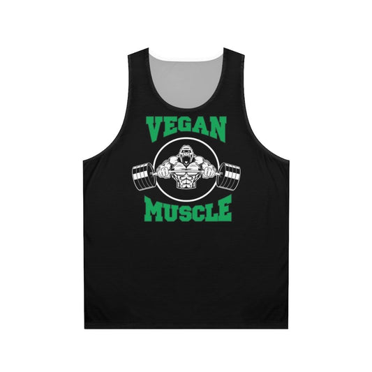 Vegan muscle gym unisex tank top