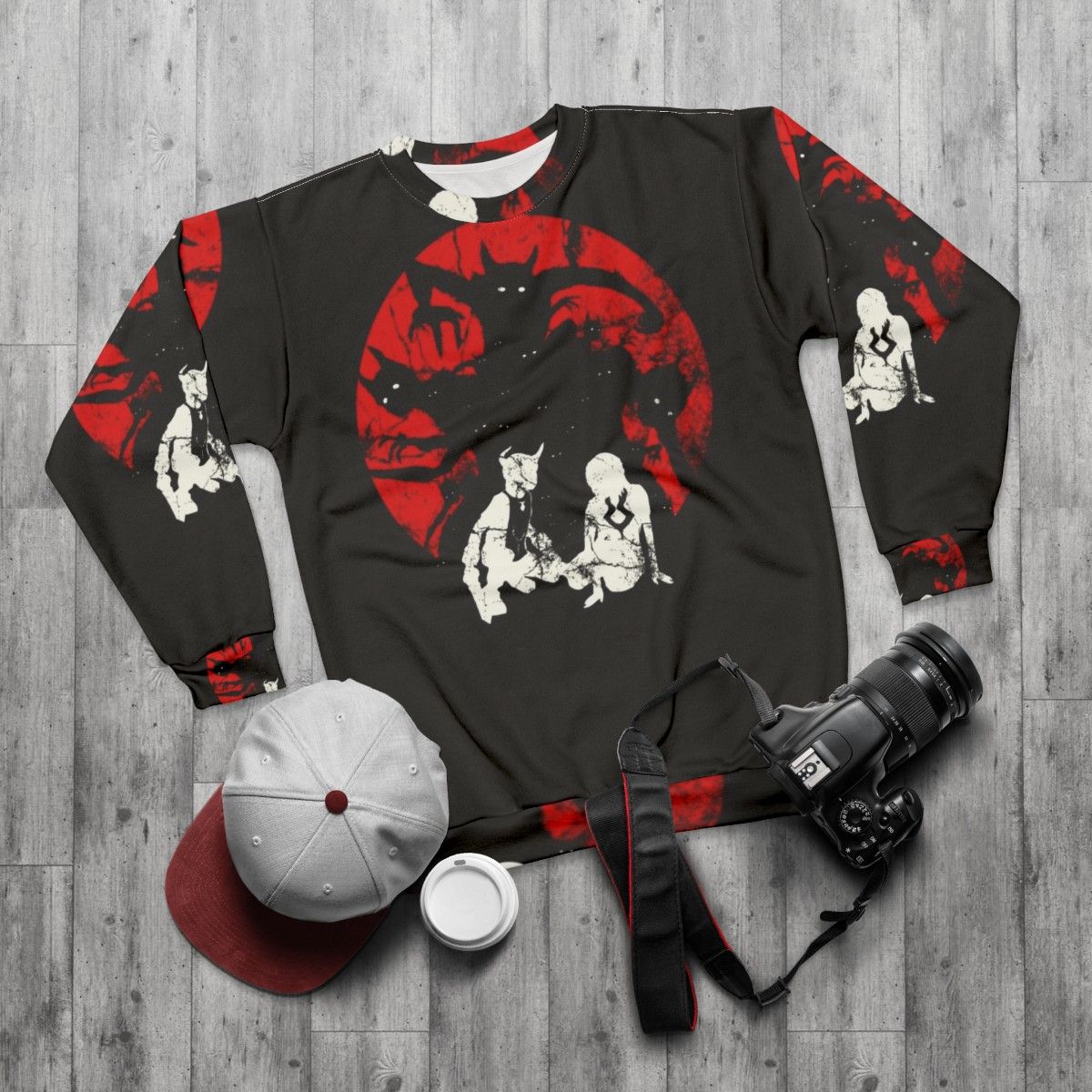 Ico V2 Sweatshirt - Shadow of the Colossus Gaming Apparel - flat lay