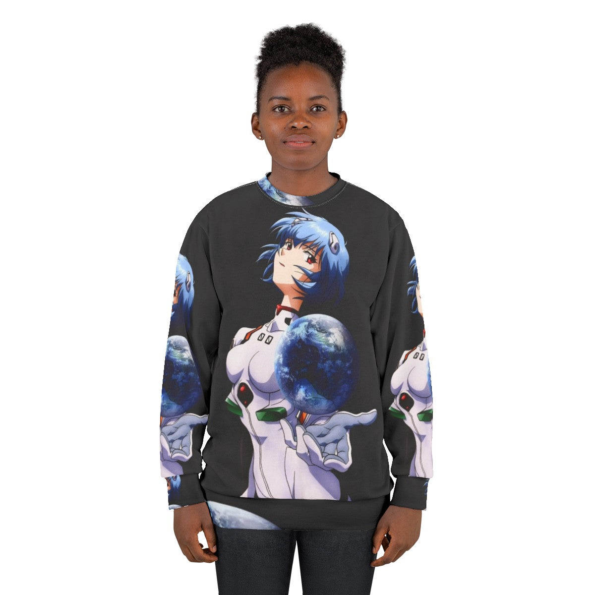 Neon Genesis Evangelion Rei Ayanami Anime Sweatshirt - women