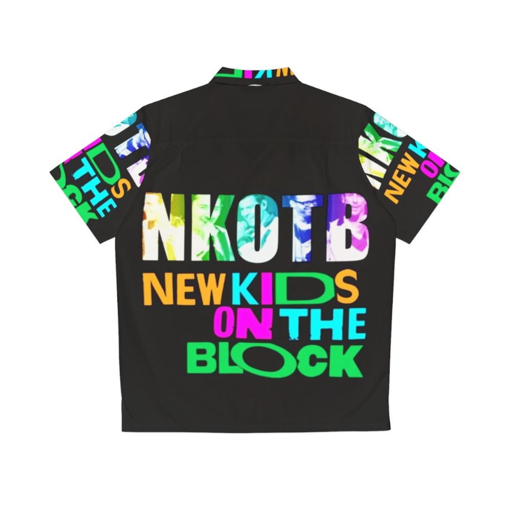 Retro NKOTB Hawaiian-style shirt - Back