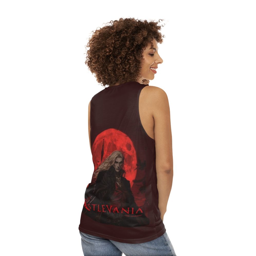 Castlevania Netflix Alucard Fan Art Tank Top - women back