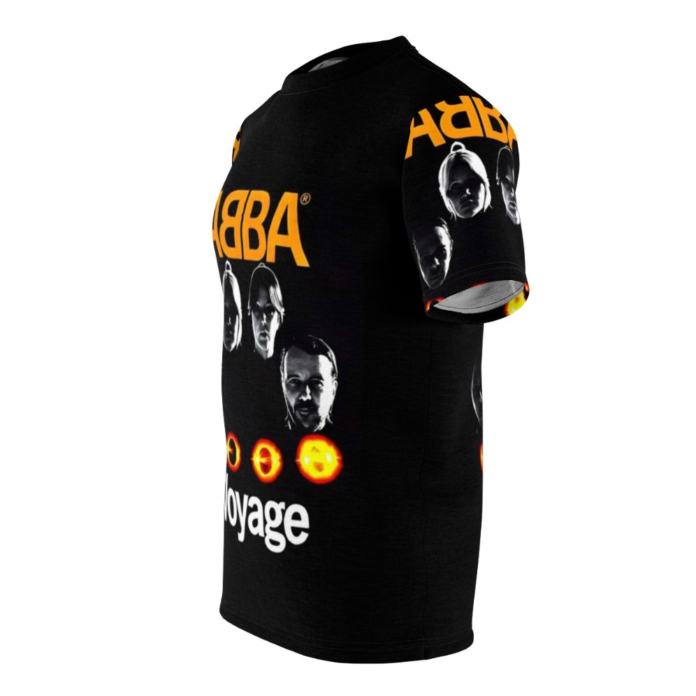 ABBA-inspired AOP t-shirt featuring music, dancing, and disco elements - men left