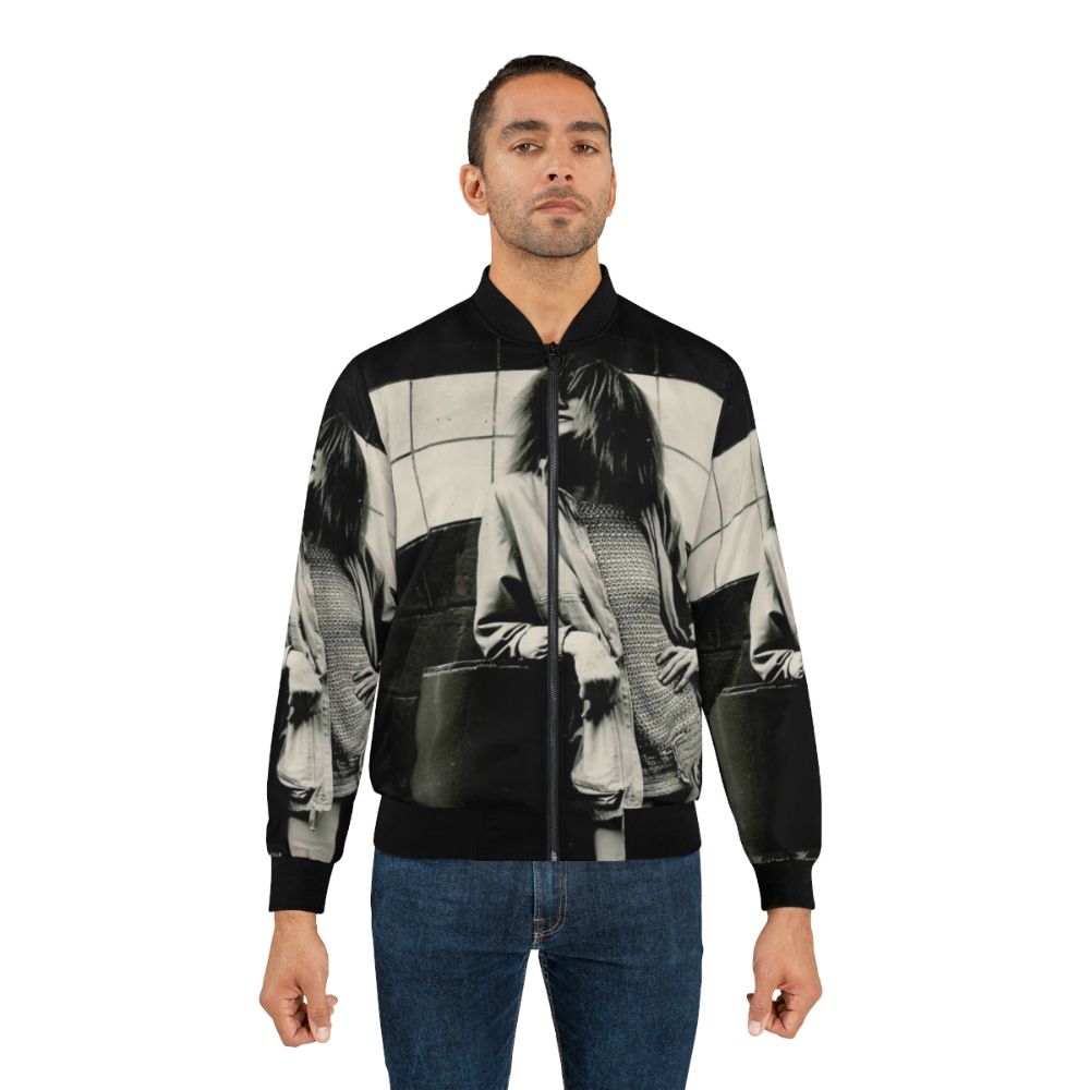 Musique Mecanique Bomber Jacket featuring a design inspired by musician Carla Bley - Lifestyle