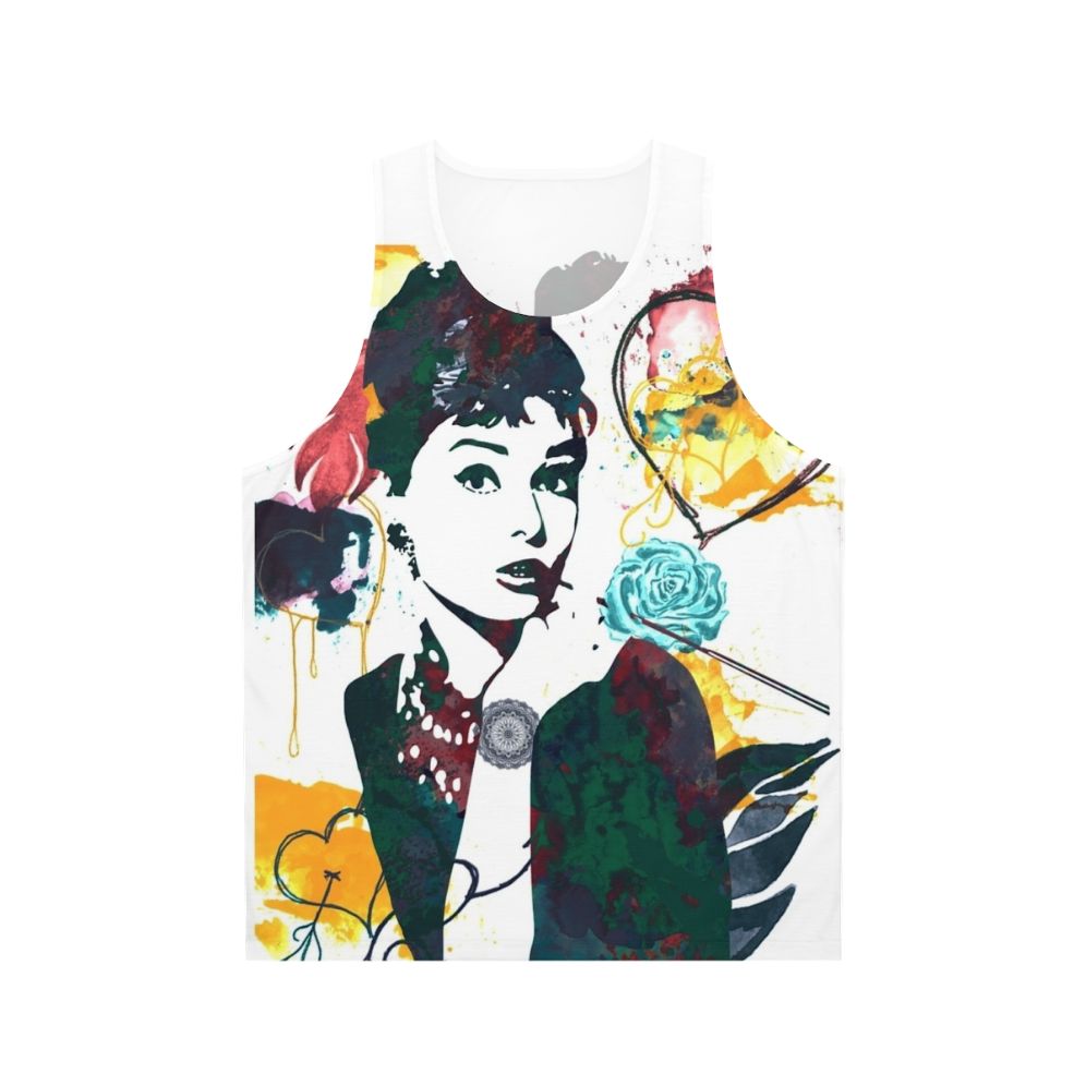 Vintage Audrey Hepburn Inspired Unisex Tank Top