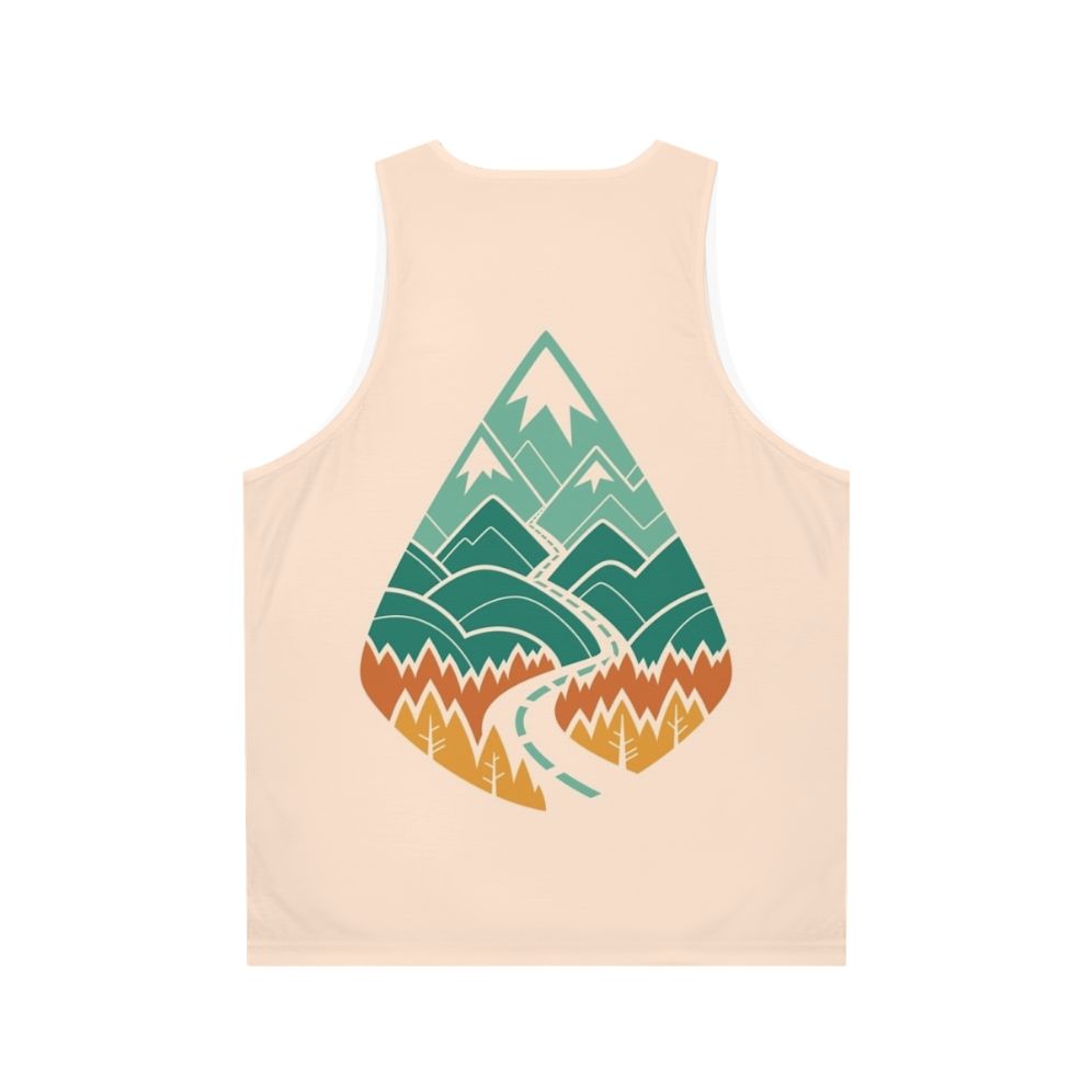 Unisex summer tank top with nature-inspired design - Back