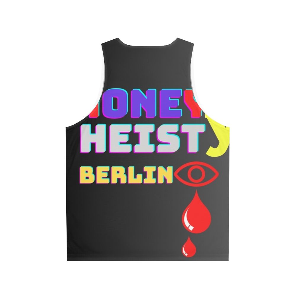 Unisex tank top with "Money Heist" inspired design - Back