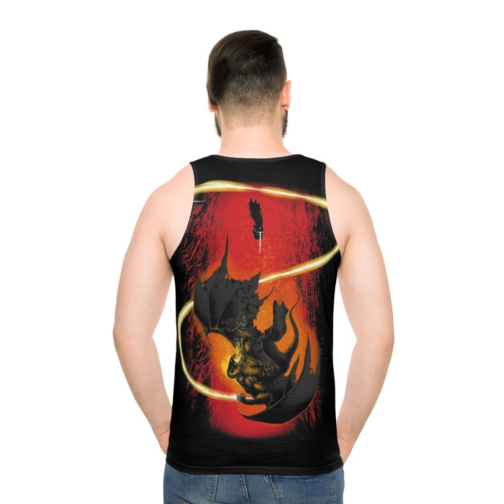 Wizard and Demon Unisex Tank Top - men back