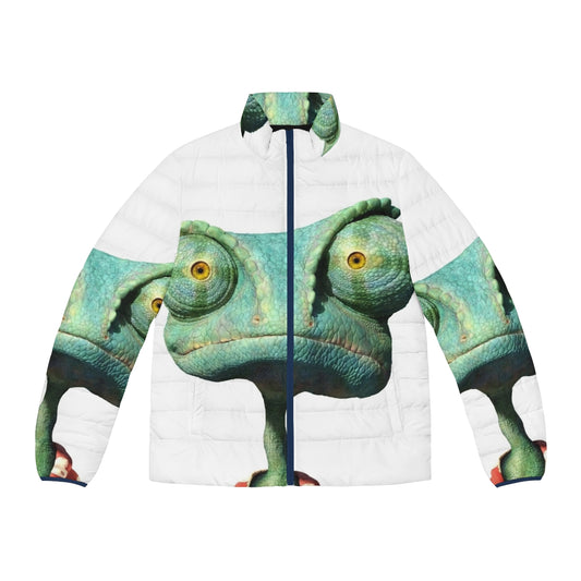 Rango the Chameleon Puffer Jacket - Stylish and Warm Cartoon-Themed Outerwear