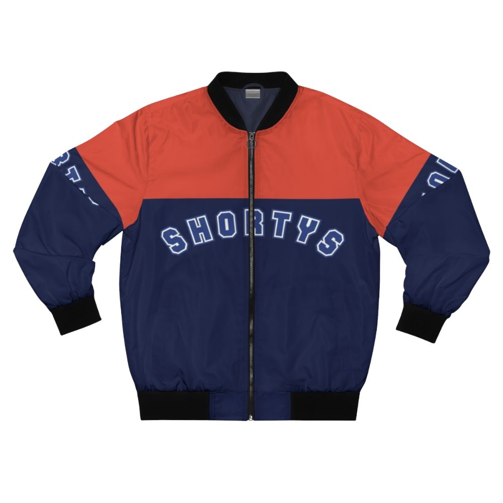 Wynonna Earp Shortys Logo Bomber Jacket, featuring the show's logo and characters