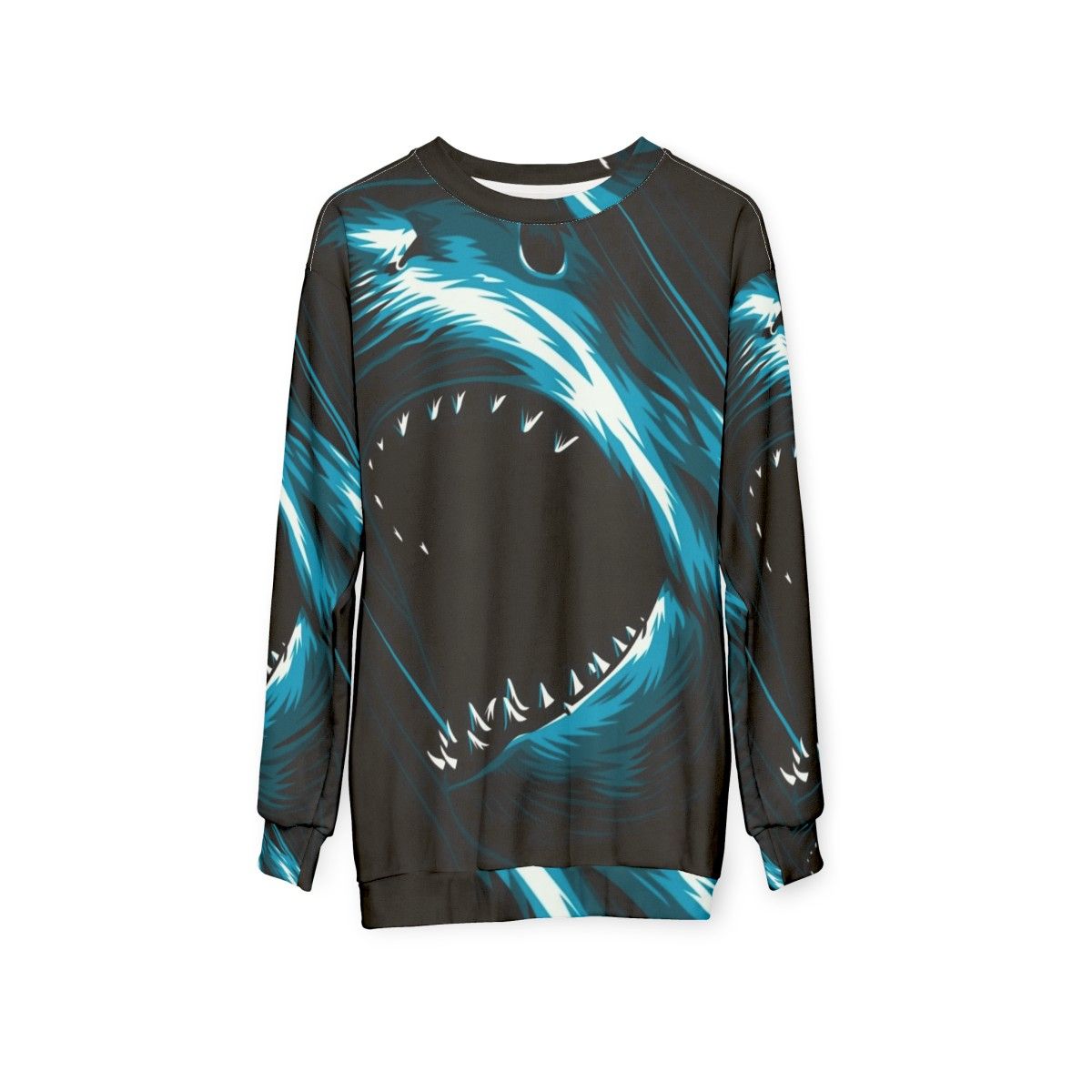 Megalodon shark sweatshirt design - hanging