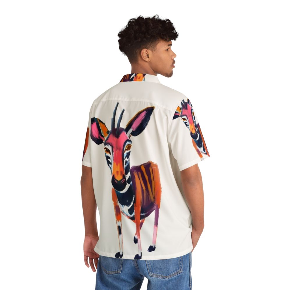 Okapi Conservation Hawaiian Shirt featuring Okapi, an endangered species - People Back