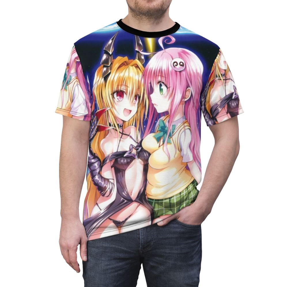 Anime-style t-shirt with Yami, the character from the popular anime series To Love Ru - men front