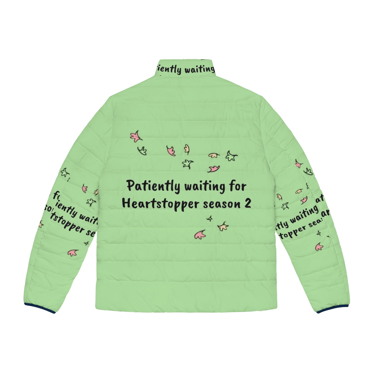 Heartstopper Season 2 Puffer Jacket featuring Nick and Charlie - Back