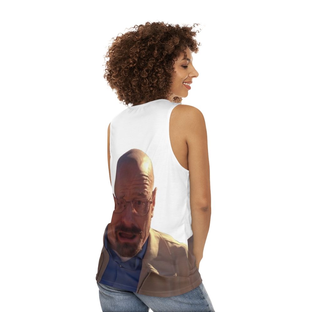 Breaking Bad Walter White Meme Unisex Tank Top - women back