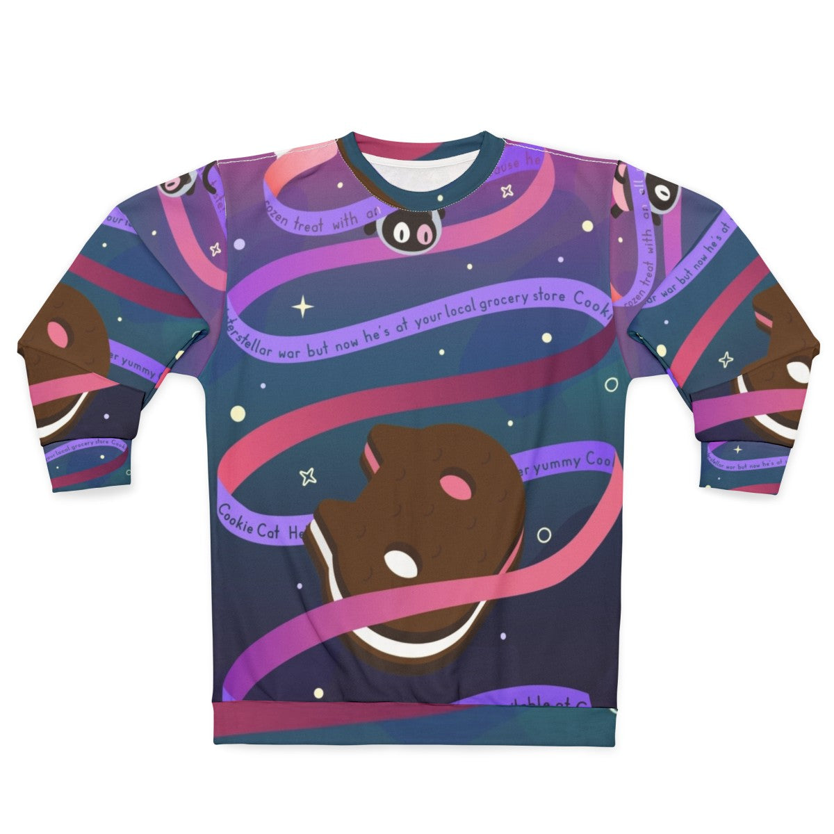 Cookie Cat Sweatshirt featuring the beloved character from Steven Universe