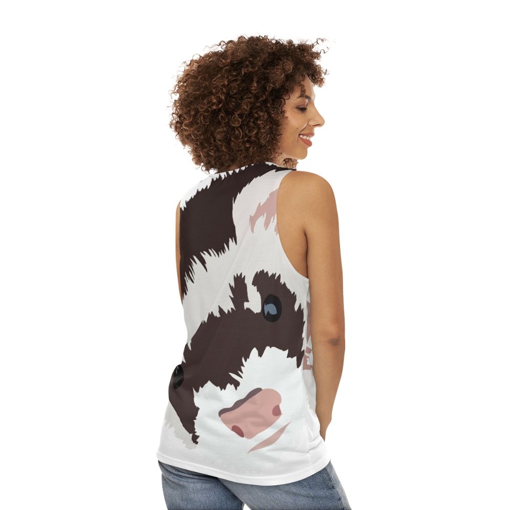 Ferret Head Unisex Tank Top - women back