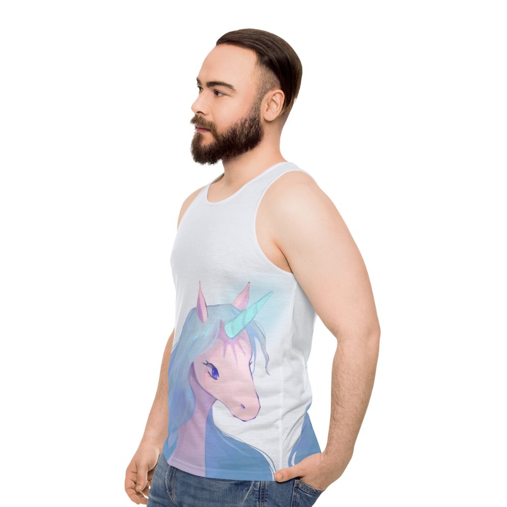 The Last Unicorn Inspired Unisex Tank Top - men side