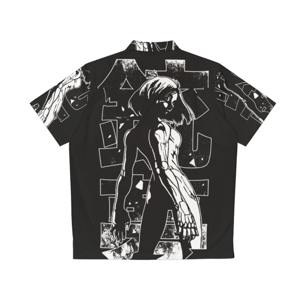 Alita Battle Angel inspired cyberpunk Hawaiian shirt - Back