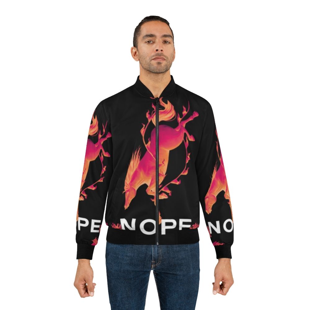 Nope movie-inspired bomber jacket with horror and sci-fi elements - Lifestyle