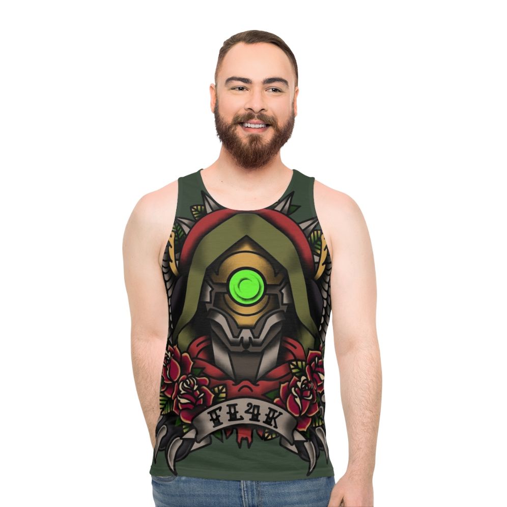 1920s Tattoo Style Fl4K Borderlands Unisex Tank Top - men