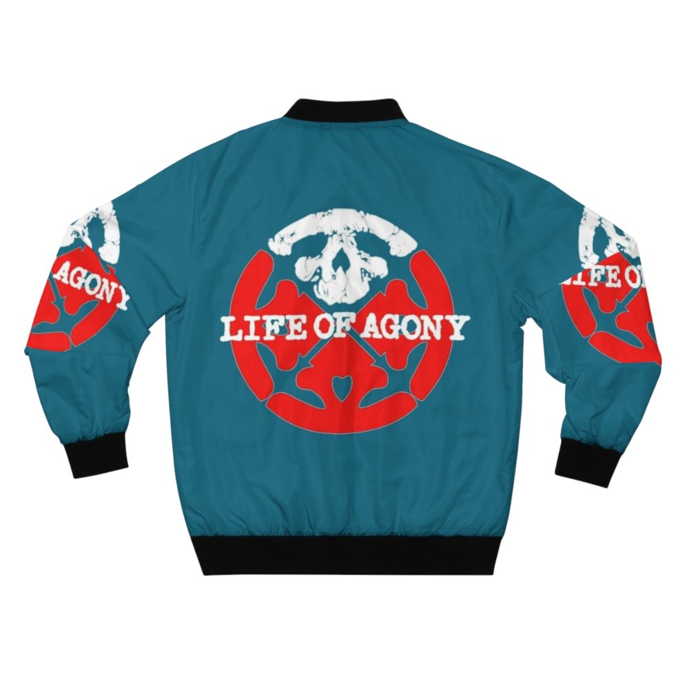 Life of Agony Red Logo Bomber Jacket - Back