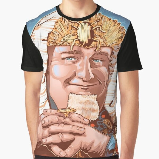 Vintage-style graphic tee featuring Victor Buono as King Tut, a villain from the 1960s Batman TV series