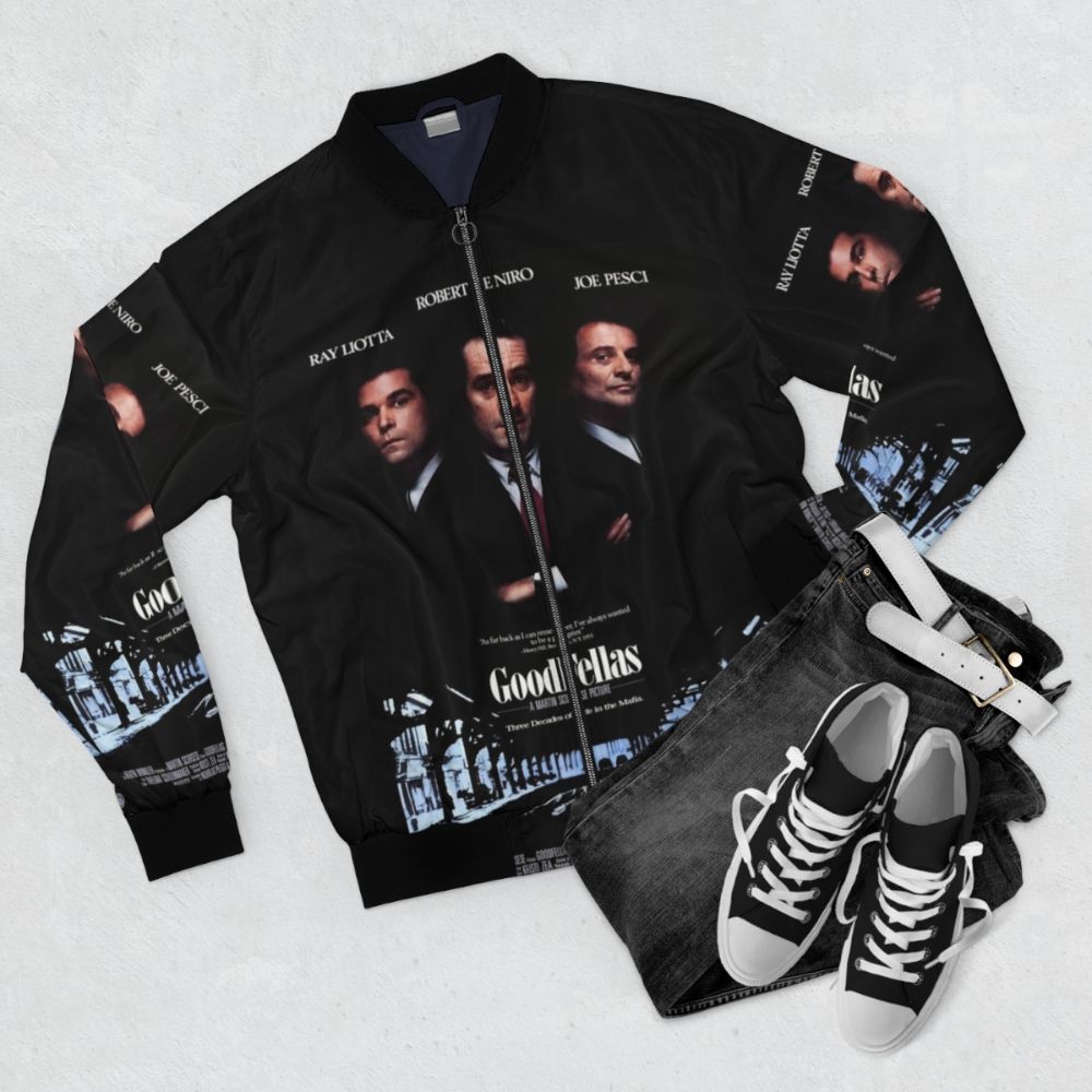 Goodfellas Robert De Niro Bomber Jacket - Flat lay