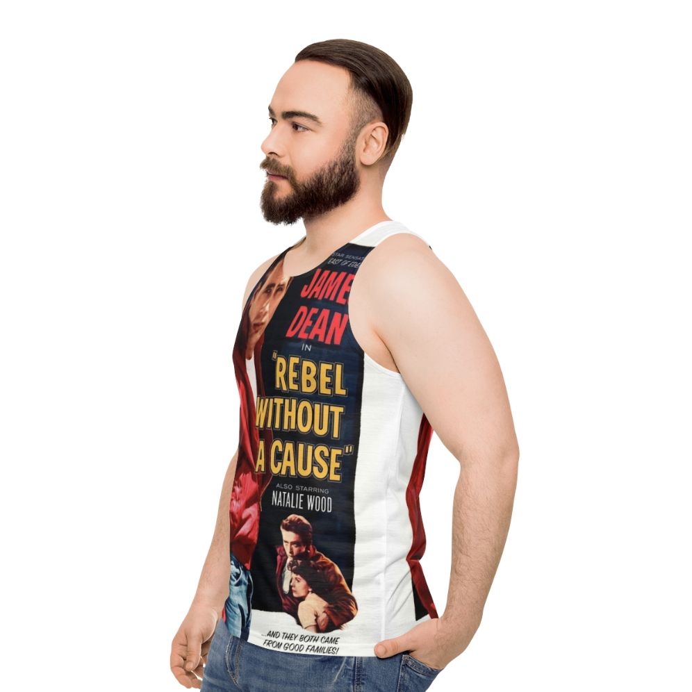 Rebel Unisex Classic Film Inspired Tank Top - men side