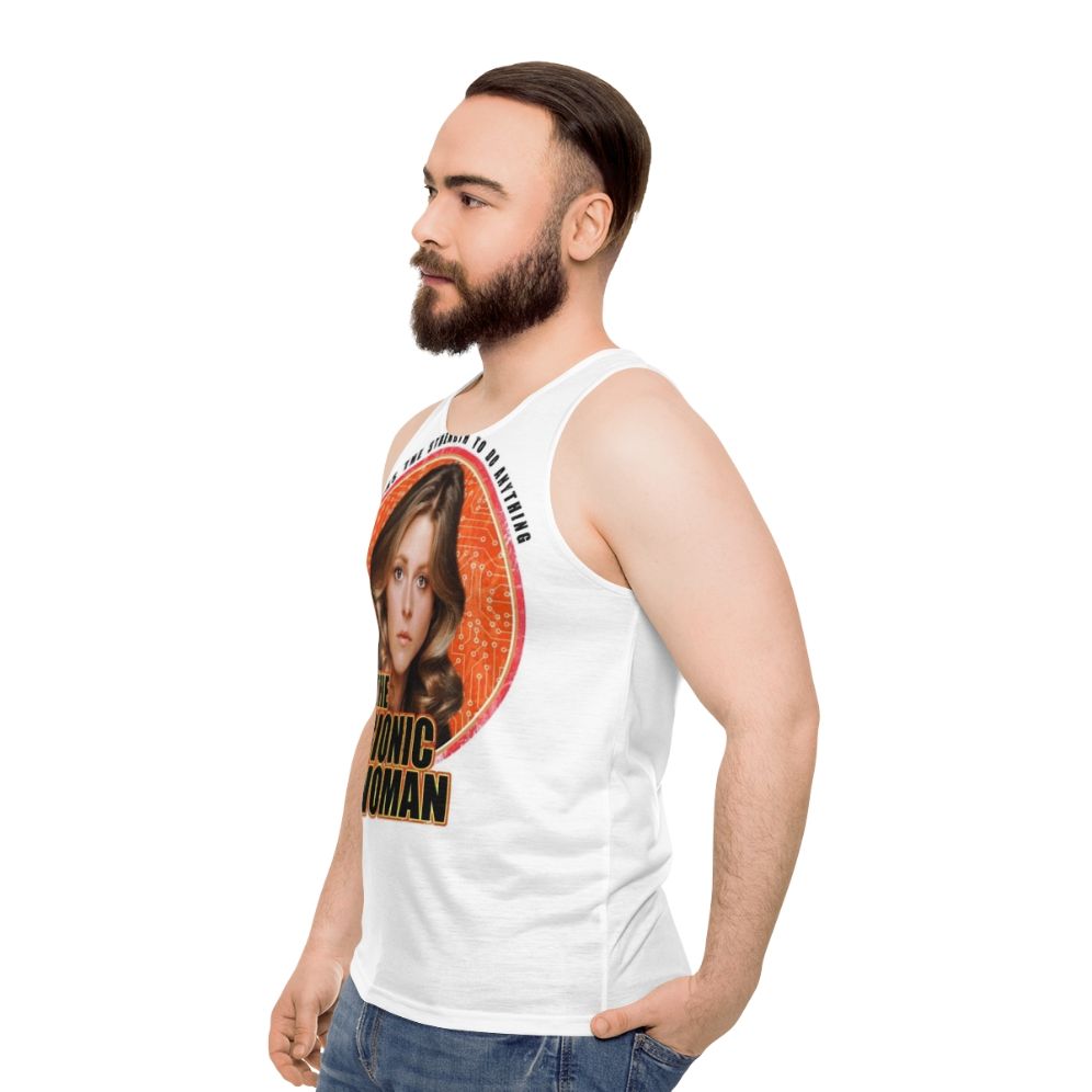 "The Bionic Woman" Unisex Tank Top - men side