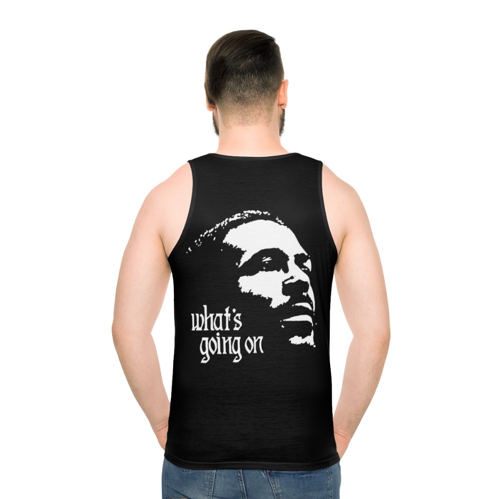 Marvin Gaye "What's Going On" Unisex Soul Music Tank Top - men back